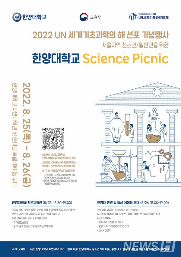 2022 UN 세계기초과학의 해 선포기념행사 ‘Science Picnic’ 포스터