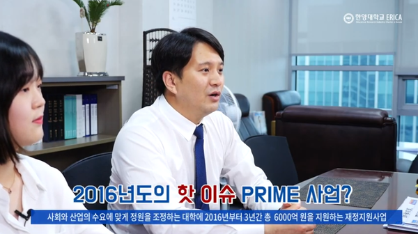 ▲ 총학생회 당시 인상 깊은 경험을 설명하는 전용기 동문 (ⓒ 한양대 토토사이트 벤틀리 유튜브)