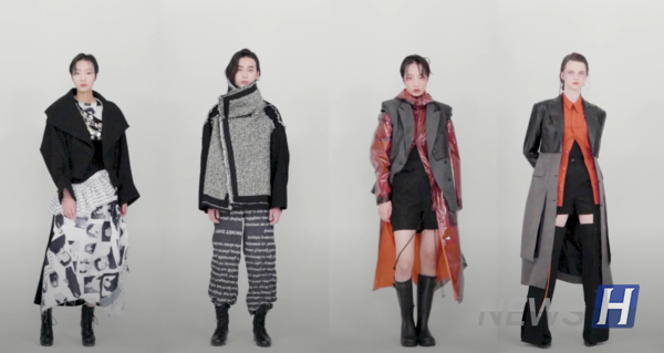 ▲2020 한양 패션 디자인 졸업작품(ⓒ 토토사이트 제작 데이터베이스학교 공식 유튜브)