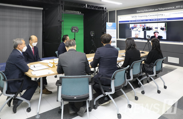 중국 산동재경대 협약식