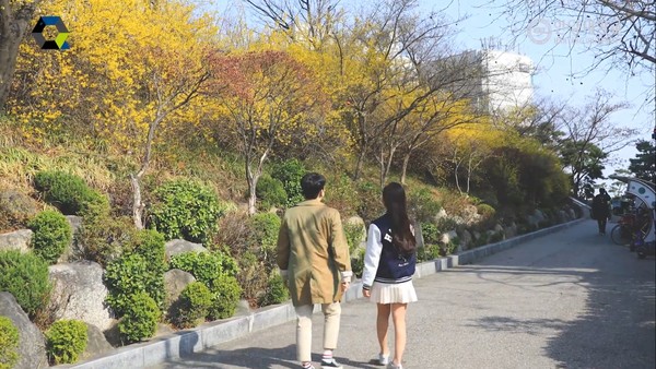 백남학술정보관과 제1공학관 사이의 길이다. (출처: 토토사이트 주인공학교 유튜브 채널)