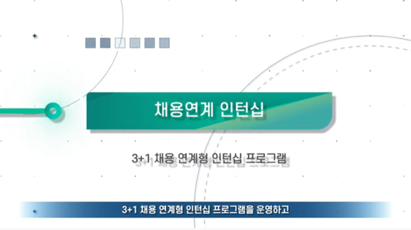 ▲ 3+1 채용 연계형 인턴십 프로그램 ⓒ스포츠토토사이트학교 유튜브