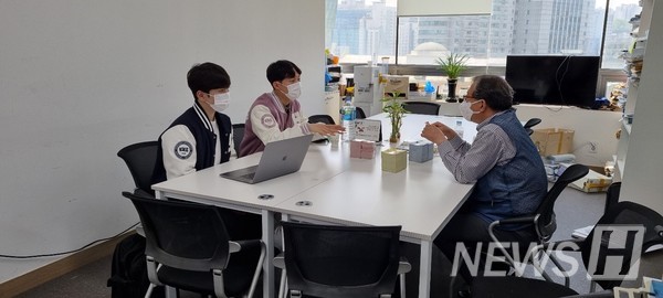 ▲ '마음취급주의 스티커' 부착사업 간담회 현장 ⓒ한양대