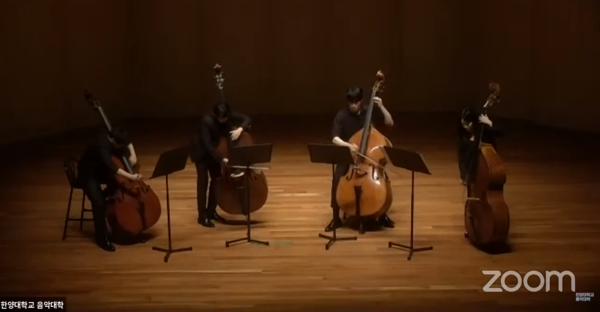 B. Furtok, 3 Pieces for 4 Basses ⓒ한양대학교 음악대학 유튜브