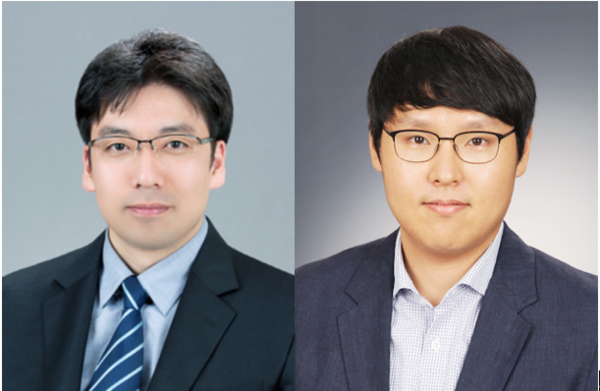 ▲ 왼쪽부터 화학과 배상수 교수, 건축공학부 류두열 교수