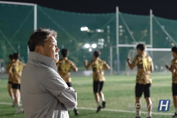 ▲ Hanyang University's soccer team won a bronze medal at the '58th Autumn Federation Competition' held in Taebaek last month. In the U-League in the first half of this year, Hanyang University recorded 6 wins and 1 loss in 7 games. ⓒReporter Park Eun-ji