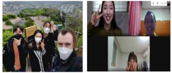 ▲ 한국 문화 체험 활동(혜화동, 낙산공원 탐방)과 한국어 온라인 샬롬토토