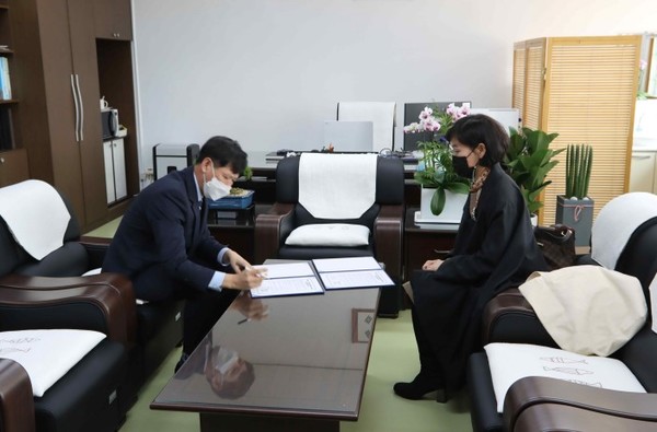 융합산업대학원과 자혜학교는 지난해 3월 MOU를 맺었다.