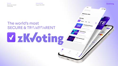 ▲ 블록체인 온라인 투표 앱 ‘zkVoting’은 온라인 투표의 투명성과 신뢰성을 획기적으로 제고했다. ⓒ 오현옥 교수