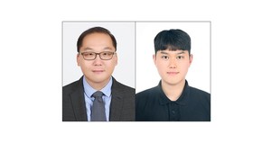 [Picture 3] (from the left) Professor Wie Jeong-jae of the Department of Organic and Nano Engineering  at Hanyang University, and Cho Woong-bi, a student of the integrated master's and doctorate course