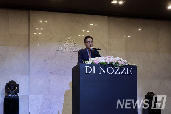 ▲ 멘토대표 대한변호사협회 총회 이임성 의장이 인사말을 전하고 있다.