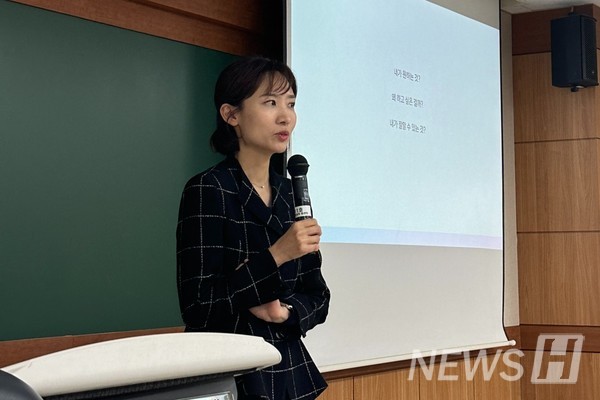 ▲ 한 씨는 하고 싶은 일을 찾았다면 나이나 상황을 두려워하지 말고 도전하라고 조언했다. ⓒ 고영일 학생