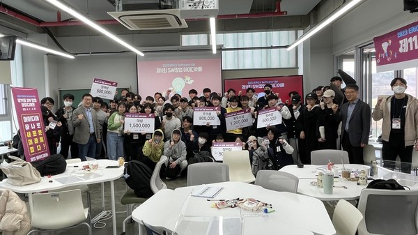 ▲SW중심대학사업단이 지난 1일부터 이틀간 '2023 제11회 SW창업 아이디어톤'을 진행했다.