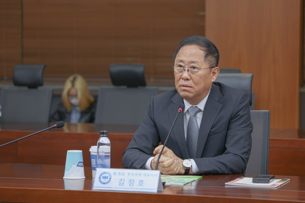 ▲김정호 한양언론인회 회장