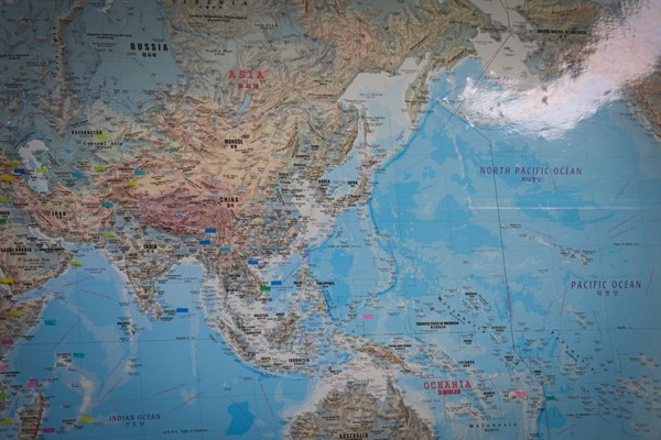 World map of the Pacific Ocean where sky 토토사이트 Niño takes place