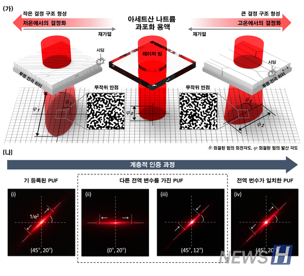 ▲ 홍 라오스 스포츠토토가 개발한 연구 결과를 시각화한 모습이다. 아세트산 나트륨 과포화 용액의 정렬 방향을 활용해 추가적인 전역 변수를 지정할 수 있다. ⓒ 홍석준 라오스 스포츠토토