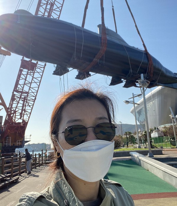 ▲ 김 씨는 폐기 직전의 역사적 돌고래급 잠수정을 국립해양bet365 토토사이트으로 옮겨오기도 했다. ⓒ 김윤아 씨