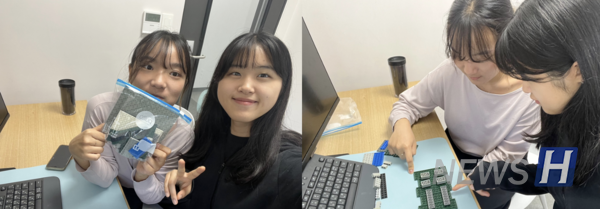 ▲The MomentumMakers team carefully observed the surrounding issues and presented solutions for wheelchair users. ⓒ Student Lee Yun-jae