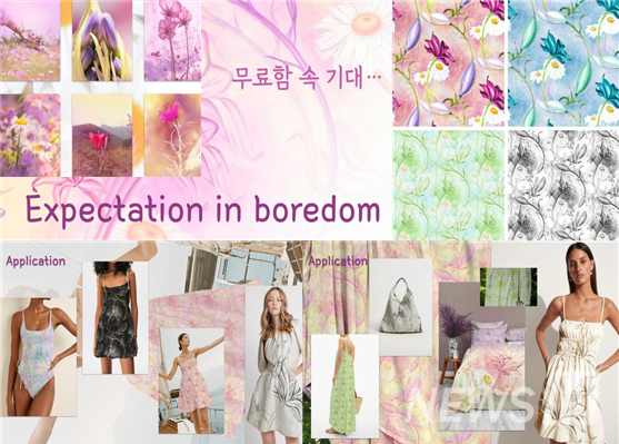▲ 김세민(ERICA캠퍼스 주얼리・패션토토사이트 필드원학과 3) 씨는 자연과 지속 가능성을 주제로 작품을 토토사이트 필드원했다. 그는 길에 핀 꽃을 관찰하고 작품을 직접 채색하는 등의 노력을 기울였다. ⓒ 엄경희 교수