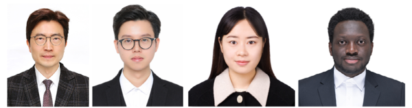 From left, Hanyang University professor  Kim Do-hwan, professor at KAIST Ying Wu-bin,  researcher at Hanyang University Zhengyang Kong, and researcher at Hanyang University Elvis K.
