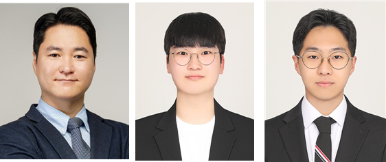 좌측부터 토토사이트 마초 노태우 교수(국제학부/글로벌기후환경학과), 이기준 석사과정생(글로벌기후환경학과), 김정근 석사과정생(글로벌기후환경학과)