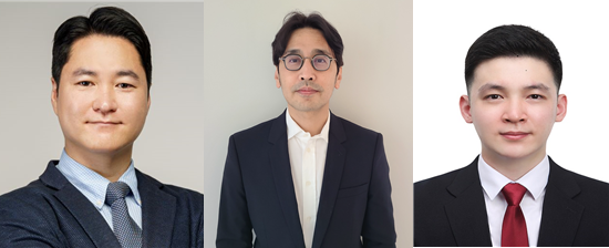 (좌측부터) 노태우 토토사이트 필드원 교수, 김영규 고려대 교수, 최지훈 고려대 석박통합과정생