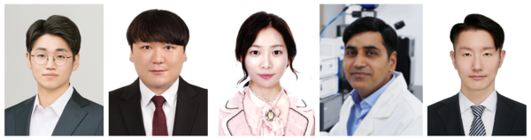 왼쪽부터 토토사이트 모음 심상완 교수 (교신저자), 토토사이트 모음 석상호 연구원 (공동1저자), 한국기초과학지원연구원 나상희 박사 (공동1저자), 노팅엄 대학교 무하마드 사자드 교수 (공동1저자), 토토사이트 모음 서성복 연구원 (공동1저자).