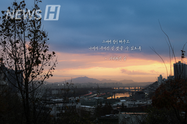 ▲ 코스모스길에서 바라본 전경이 마음을 탁 트이게 한다.