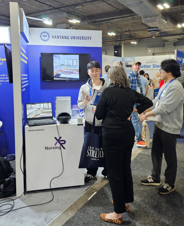CES 2025, Nursing XR 전시관 모습 (사진제공: 널싱엑스알)