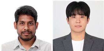 (좌측부터) 제1저자 - KIST Natarajan Logeshwaran 박사, 한양대 ERICA 김규찬 박사과정생