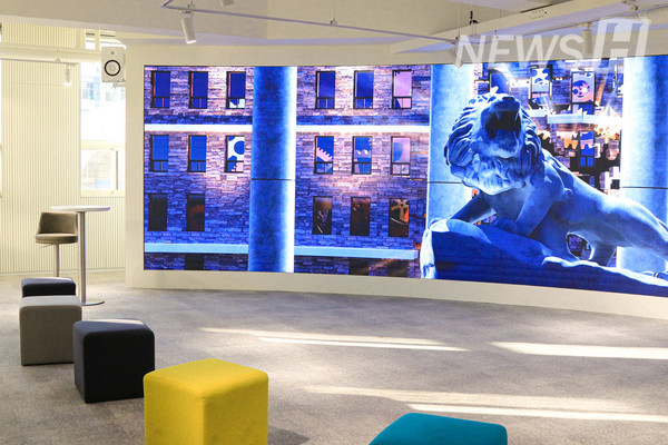 ▲ The last exhibition space with a media art