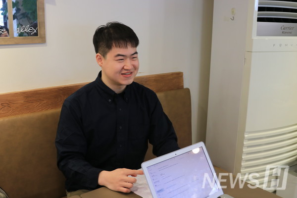 ▲ Park delivers his final message to the Hanyang students ⓒ Reporter Shin Mun-jeong