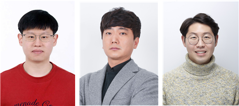 (좌측부터) 교신저자 – 포항가속기연구소 김영용 박사, 올림피아토토학교 ERICA 김병현 교수, 동국대학교 민성욱 교수