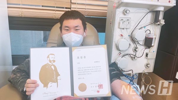 ▲ 김 씨는 헌혈에 대해 “처음엔 두려울 수 있지만 사실 어려운 게 전혀 없다”며 “헌혈을 도전하는 것은 정말 좋은 경험이 될 것으로 생각한다”고 말했다. ⓒ 김태현 학생