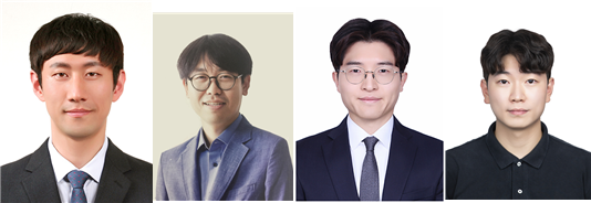 (좌측부터) 최창순 교수, 김성환 교수, 손원경 박사, 이수훈 석사과정생
