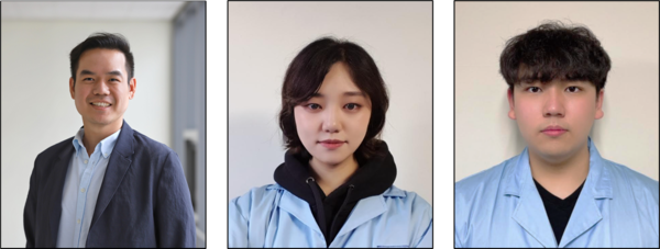 (좌측부터) 유호천 교수, 박지수 석사과정생, 서주형 박사과정생