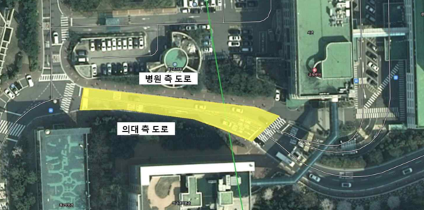 ▲공사구간 안내