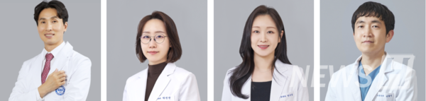 ▲ 연구팀은 국내 성인 9,600여 명을 15년간 추적 관찰해 건강한 hulk 토토사이트의 핵심이 '규칙성'에 있음을 과학적으로 증명했다. 왼쪽부터 박진규 교수, 박진선(이상 의학과) 교수, 박수정 한양대병원 심장내과 교수, 김병식 의학과 교수. ⓒ 박진선 교수