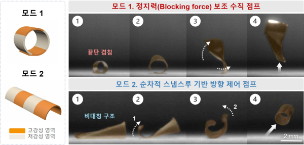 강성 패턴 설계를 통한 수직 및 방향성 점프 구현