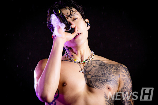 ▲ 래퍼 박재범의 클로즈업 샷.