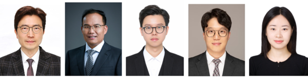 (From left) Professor Kim Do-hwan of Hanyang University, Professor Jin Zhu of the Chinese Academy of Sciences, Professor Young Woo-bin of KAIST, Dr. Kim Joo-sung of Hanyang University, Dr. Kong Zheng-yang of Hanyang University