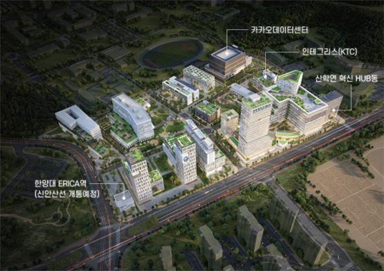 Design image of Hanyang University 토토사이트 디오스 Campus Innovation Park (Photo from Hanyang University 토토사이트 디오스) 
