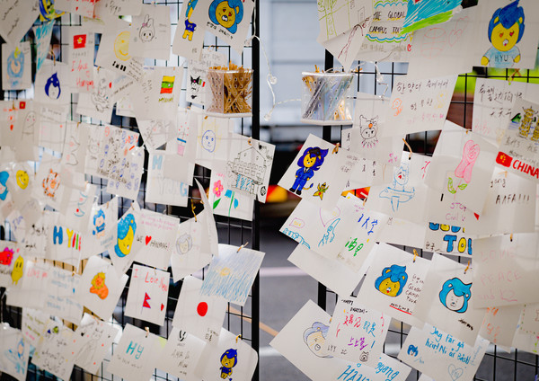 Artworks by students themed on the event 