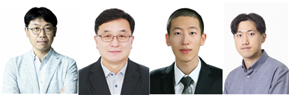 (좌측부터) 한양대 김성환 교수, 서울대 전헌수 교수, 서울대 이태윤 박사, 한양대 조재강 박사과정생