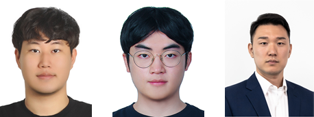 （从左开始）汉阳大学陈泰元토토사이트 모멘트员、汉阳大学郑熙允토토사이트 모멘트员、汉阳大学金英铉教授