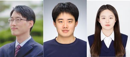 （从左开始）金智元教授、朴仁哲研究员、朴恩京研究员