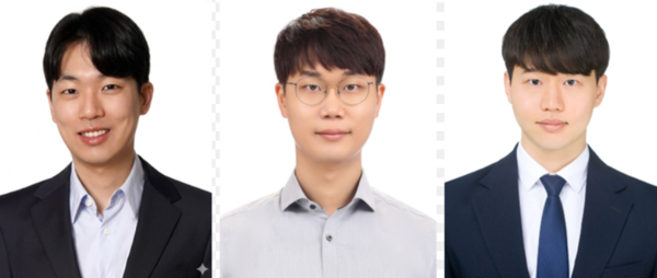 ▲ (From left) Professor Kim Byung-hoon of Sungkyunkwan University, Professor Lim Hee-dae, and doctoral student Cho Hyun-min from Hanyang University.